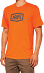 100% Icon T-Shirt - Orange - Small 20000-00040 - Electrek Moto