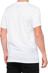 100% Icon T-Shirt - White - Large 20000-00052 - Electrek Moto