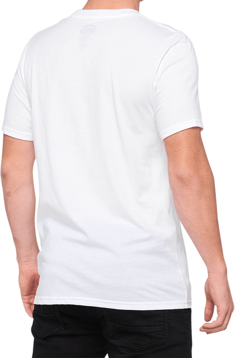 100% Icon T-Shirt - White - XL 20000-00053 - Electrek Moto