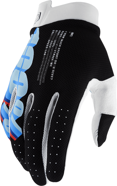 100% iTrack Gloves - System Black - XL 10008-00038 - Electrek Moto