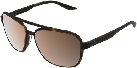 100% Kasia Aviator Sunglasses - Round - Havana - Bronze Polarized 61042-089-49 - Electrek Moto