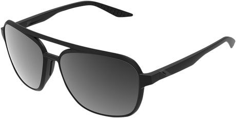 100% Kasia Aviator Sunglasses - Round - Matte Black - Black Mirror 61042-019-61 - Electrek Moto