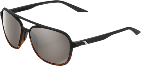 100% Kasia Sunglasses - Black - Silver Mirror 61042-404-01 - Electrek Moto