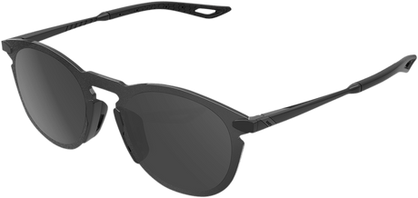 100% Legere Sunglasses - Round - Black - Smoke 61040-001-57 - Electrek Moto