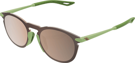 100% Legere Sunglasses - Round - Viperidae - Bronze Mirror 61040-389-80 - Electrek Moto
