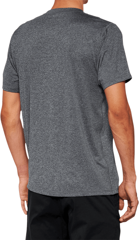 100% Mission Athletic T-Shirt - Charcoal - Small 20014-00010 - Electrek Moto