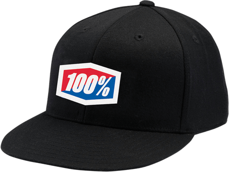 100% Official Hat - Black - Small/Medium 20043-00002 - Electrek Moto