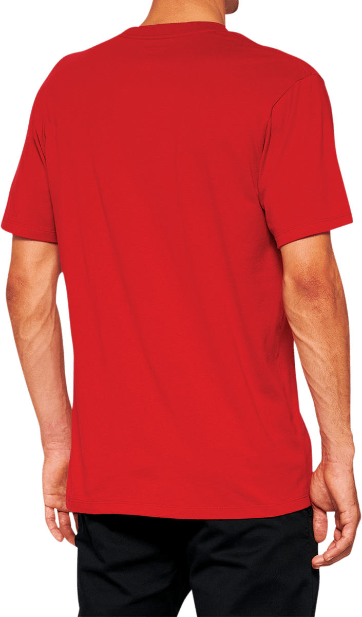 100% Official T-Shirt - Red - Large 20000-00012 - Electrek Moto