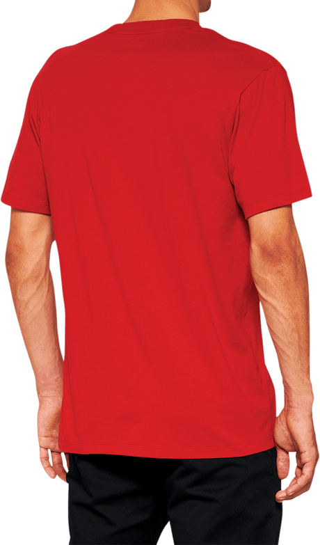 100% Official T-Shirt - Red - XL 20000-00013 - Electrek Moto