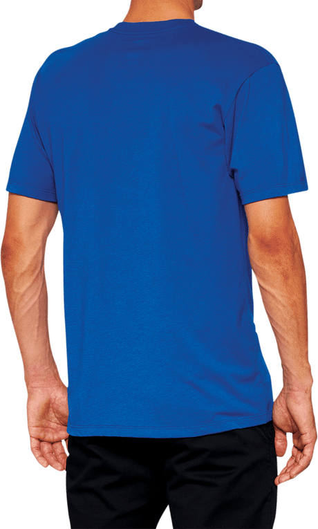 100% Official T-Shirt - Royal Blue - Medium 20000-00016 - Electrek Moto