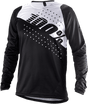 100% R-Core Long-Sleeve Jersey - Black/White - XL 40005-00013 - Electrek Moto