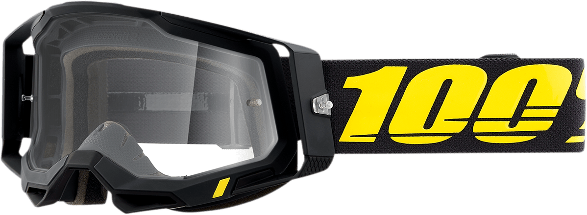 100% Racecraft 2 Goggles - Arbis - Clear 50121-101-06 - Electrek Moto