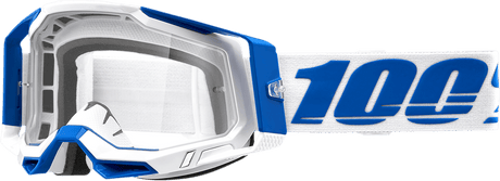 100% Racecraft 2 Goggles - Isola - Clear 50009-00005 - Electrek Moto