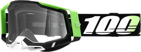 100% Racecraft 2 Goggles - Kalkuta - Clear 50009-00006 - Electrek Moto