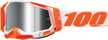 100% Racecraft 2 Goggles - Orange - Silver Flash Mirror 50010-00013 - Electrek Moto