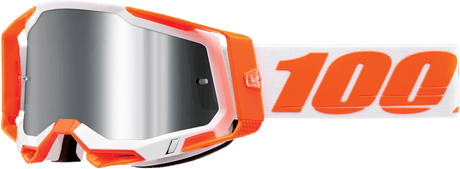 100% Racecraft 2 Goggles - Orange - Silver Flash Mirror 50010-00013 - Electrek Moto
