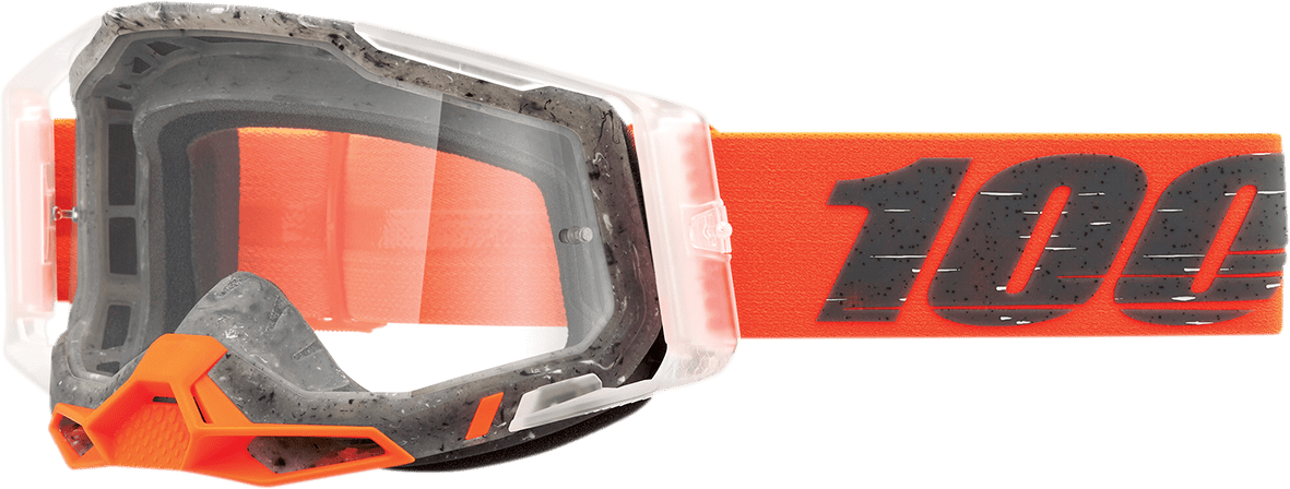 100% Racecraft 2 Goggles - Schrute - Clear 50009-00014 - Electrek Moto