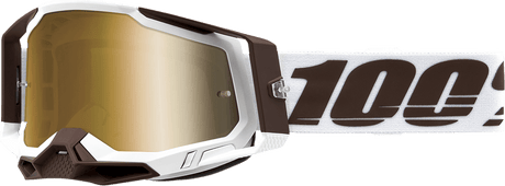 100% Racecraft 2 Goggles - Snowbird - True Gold 50010-00007 - Electrek Moto