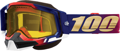 100% Racecraft 2 Snow Goggles - United - Yellow 50011-00006 - Electrek Moto