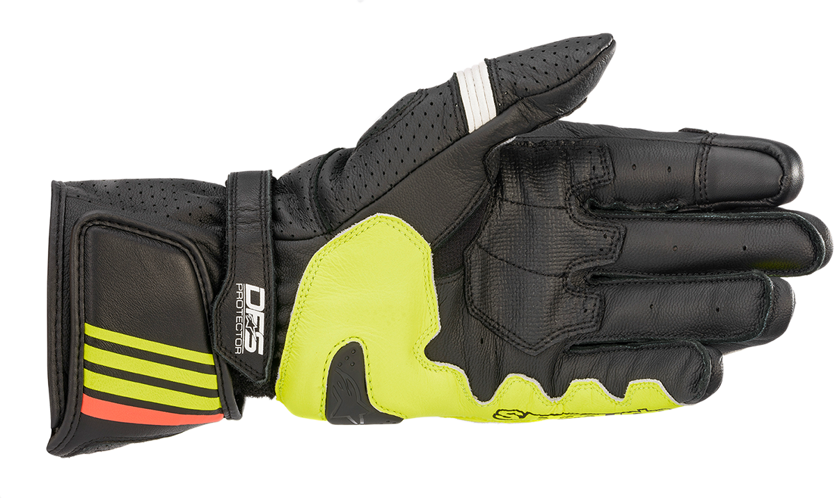 ALPINESTARS GP Plus R v2 Gloves - Black/Yellow/Red - XL 3556520-1538-XL