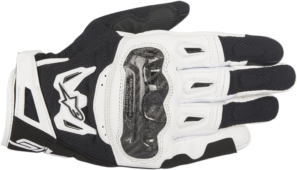 ALPINESTARS SMX-2 Air Carbon V2 Gloves - Black/White - Small 3567717-12-S