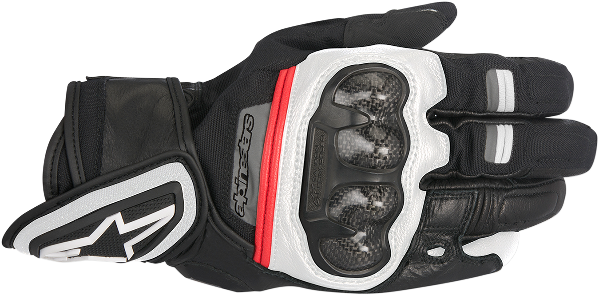 ALPINESTARS Rage Drystar Gloves - Black/White/Red - 2XL 3526817-123-2X