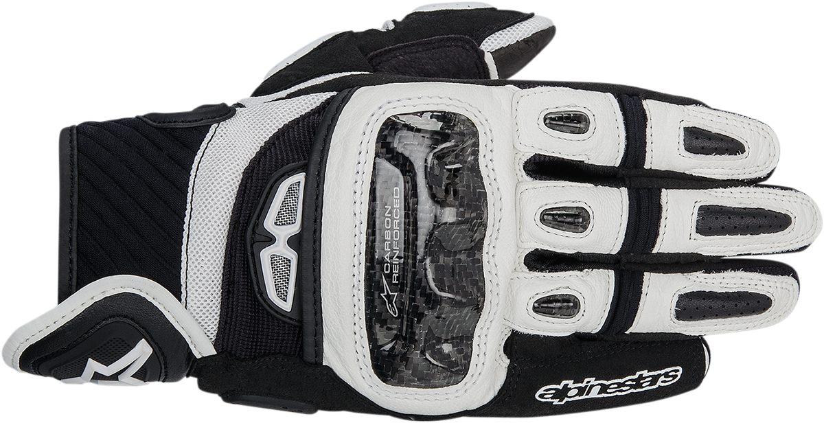 ALPINESTARS GP-Air Leather Gloves - Black/White - Medium 3567914-12-M