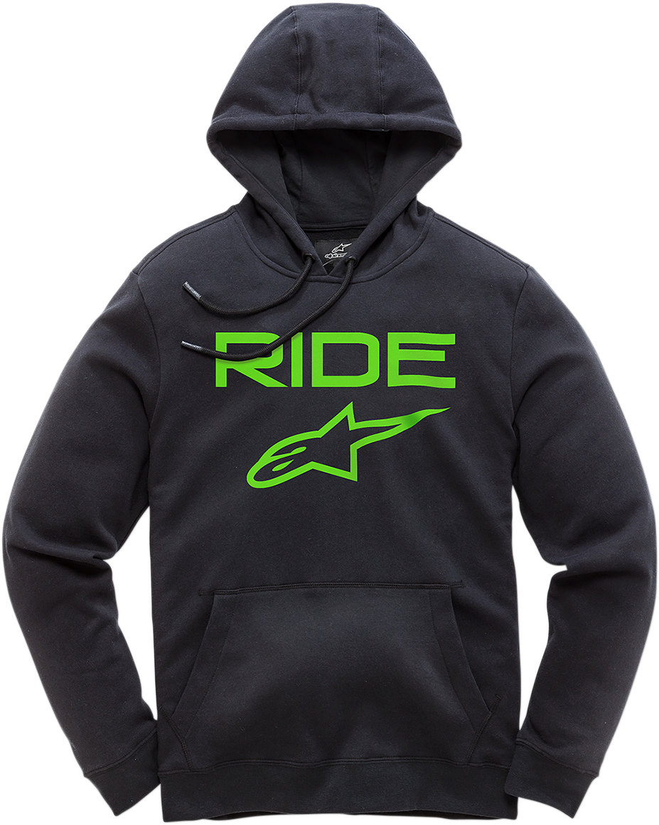 ALPINESTARS Ride 2.0 Hoodie - Black/Green - Medium 1119510001060M