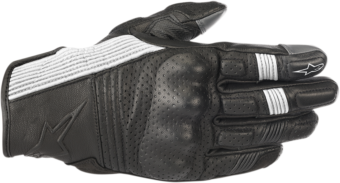 ALPINESTARS Mustang V2 Gloves - Black/White - Large 3566118-12-L