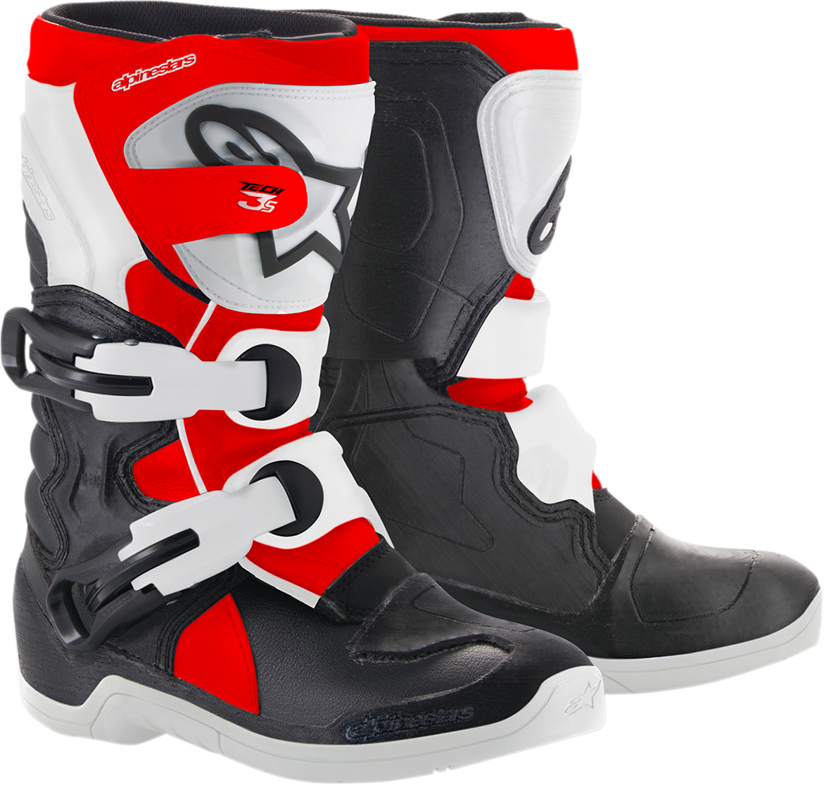 ALPINESTARS Youth Tech 3S Boots - Black/White/Red - US 13 2014518-1231-13