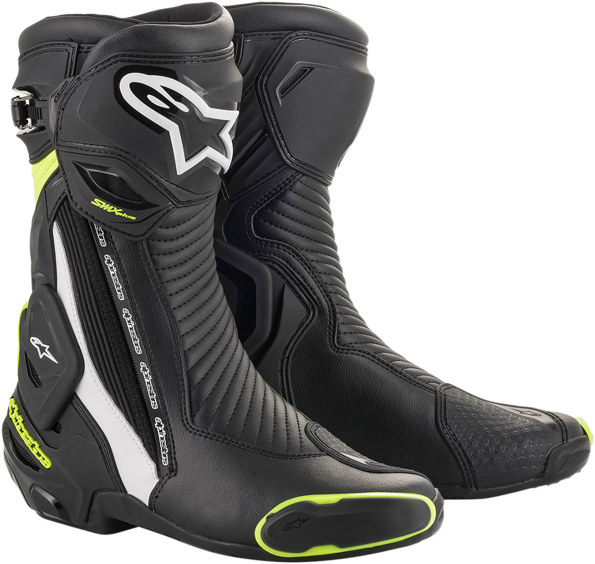 ALPINESTARS SMX+ Boots - Black/White/Yellow Fluorescent - US 8 / EU 42 2221019-125-42