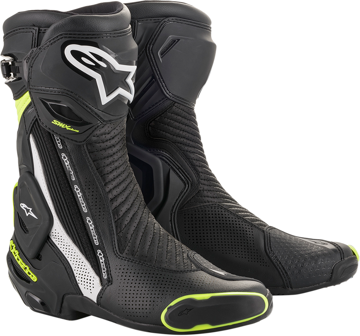 ALPINESTARS SMX+ Vented Boots - Black/White/Yellow - US 5 / EU 38 2221119-125-38