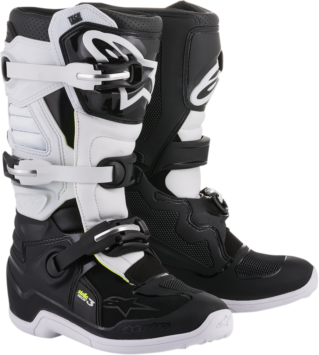 ALPINESTARS Stella Tech 3 Boots - Black/White - US 6 2013218-12-6