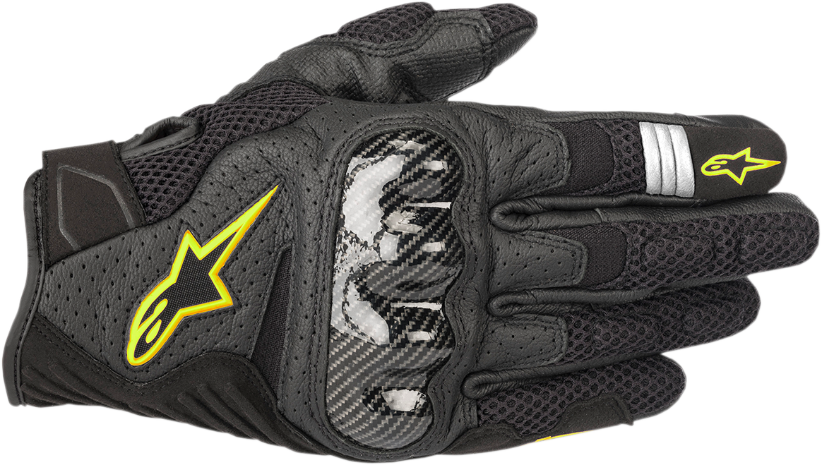 ALPINESTARS SMX-1 Air V2 Gloves - Black/Yellow - Small 3570518-155-S