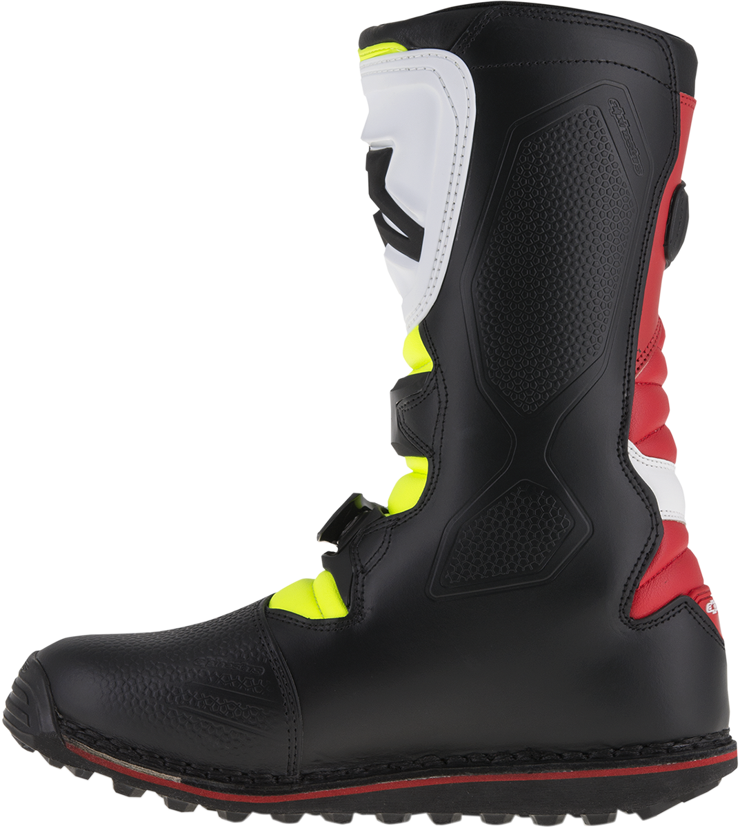 ALPINESTARS Tech-T Boots - White/Red/Yellow Fluorescent/Black - US