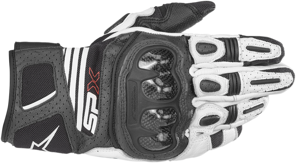 ALPINESTARS SPX AC V2 Gloves - Black/White - 2XL 3567319-12-XXL