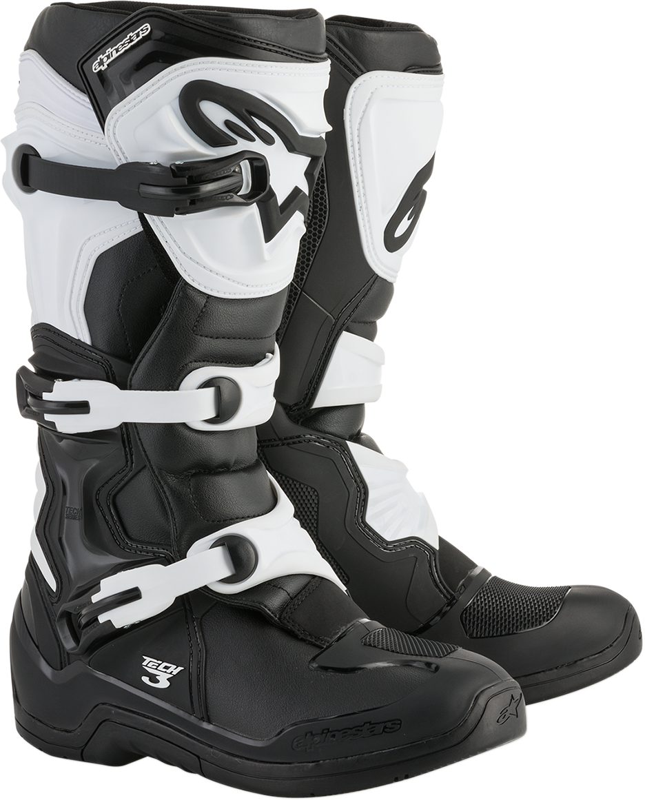 ALPINESTARS Tech 3 Boots - Black/White - US 5 2013018-12-5