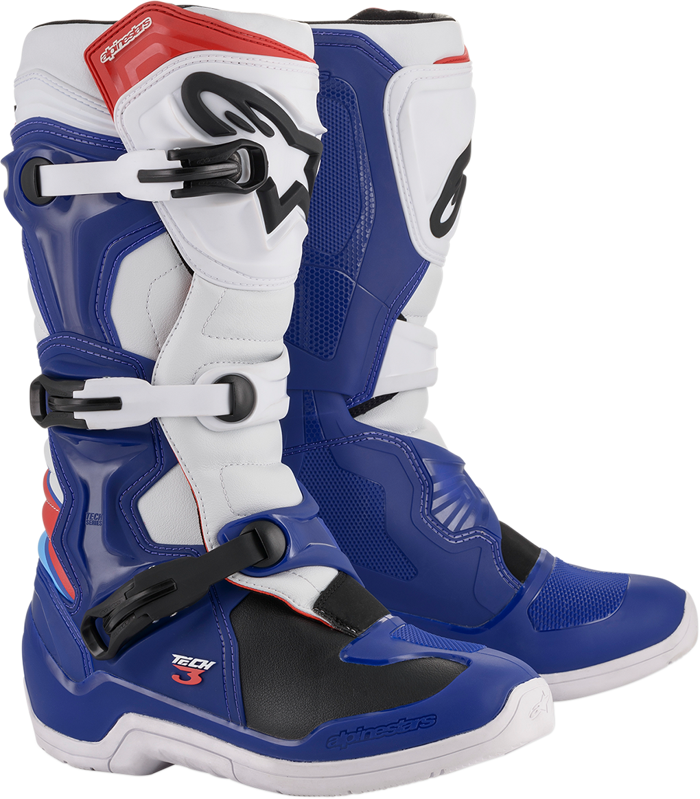 ALPINESTARS Tech 3 Boots - Blue/White - US 8 2013018-723-8