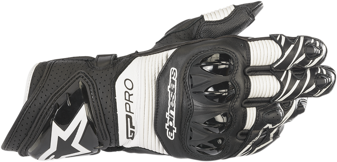 ALPINESTARS GP Pro R3 Gloves - Black /White - Medium 3556719-12-M