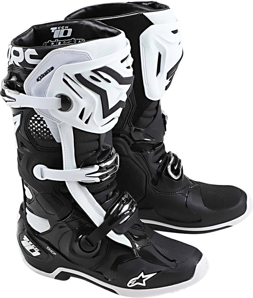 ALPINESTARS Tech 10 Boots - Black/White - US 12 2010020-12-12