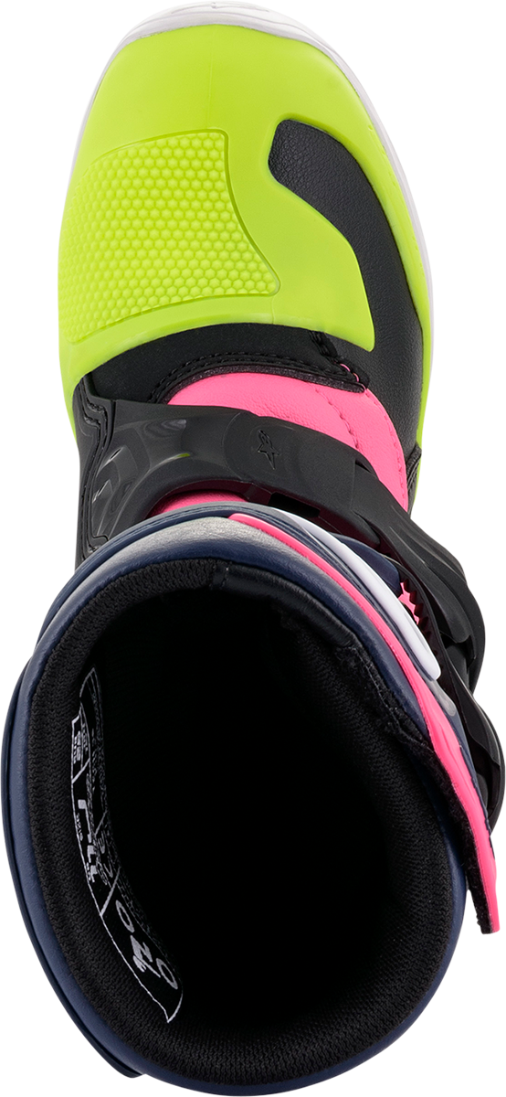 ALPINESTARS Tech 3S Boots - Black/Blue/Pink - US 1 2014518-1176-1