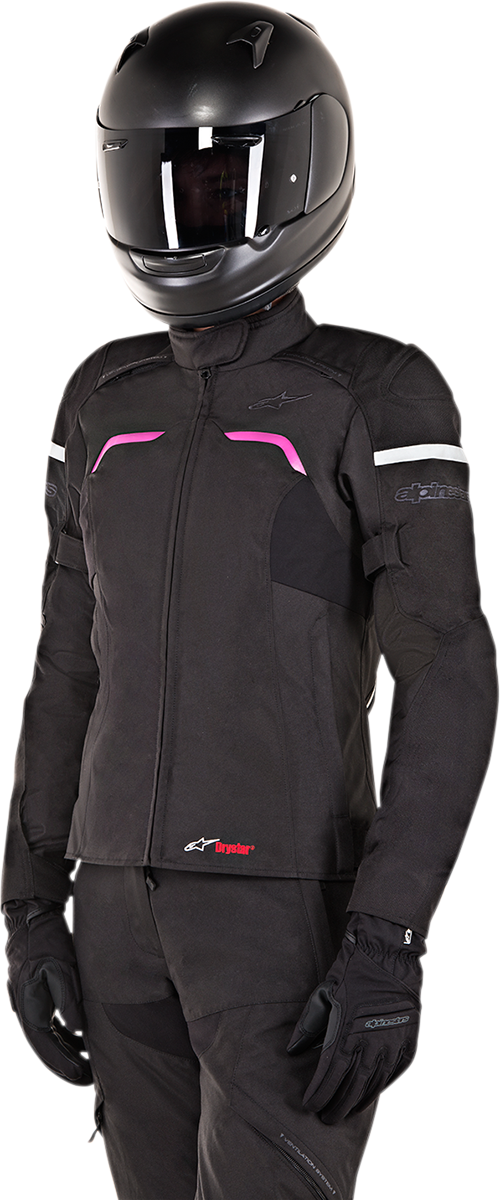 ALPINESTARS Stella Hyper Drystar Jacket - Black/Pink - Small 3214718-1039-S