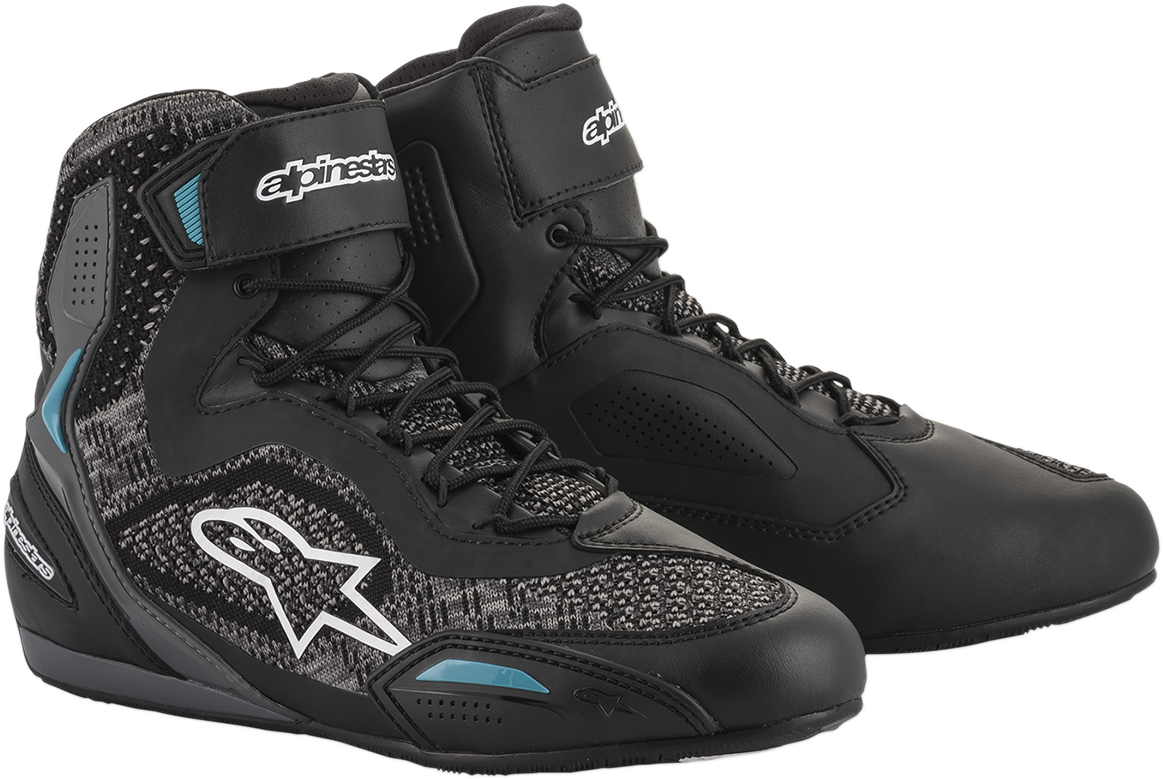 ALPINESTARS Stella Faster-3 Rideknit Shoes - Black/Teal - US 7.5 251052011707.5