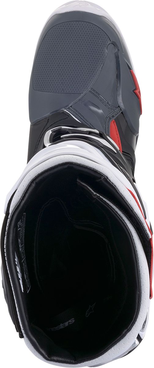 ALPINESTARS Tech 10 Supervented Boots - Black/White/Gray/Red - US 8 2010520-1213-8