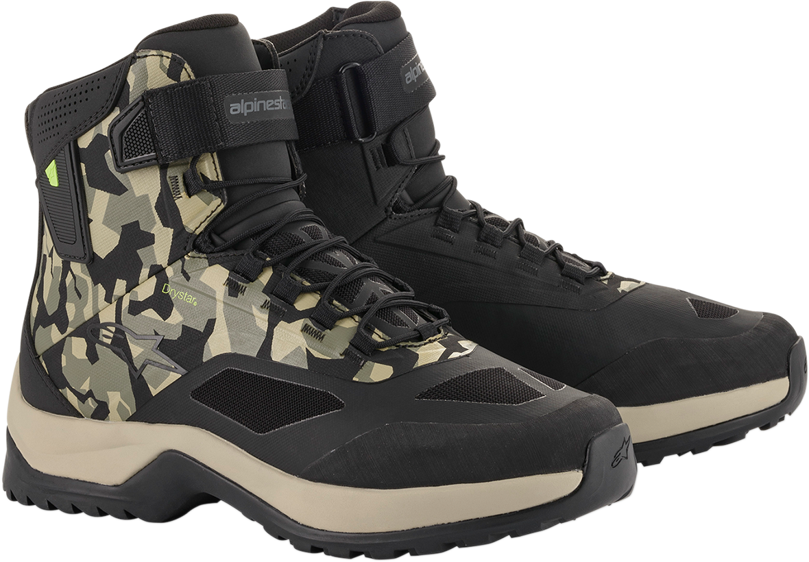 ALPINESTARS CR-6 Drystar? Shoes - Black/Brown/Green - US 8.5 261102016098.5
