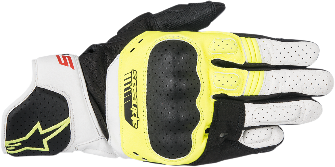 ALPINESTARS SP-5 Gloves - Black/Yellow/White - Small 3558517-158-S