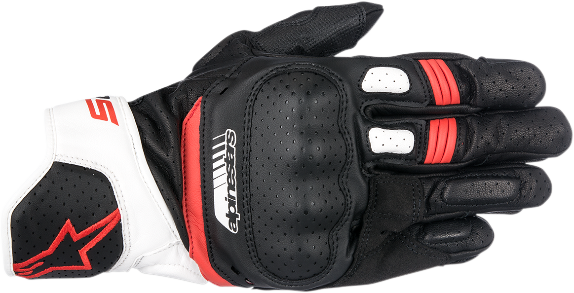 ALPINESTARS SP-5 Gloves - Black/White/Red - 3XL 3558517-123-3X