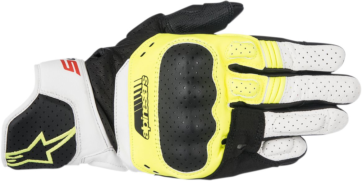 ALPINESTARS SP-5 Gloves - Black/Yellow/White - 2XL 3558517-158-2X