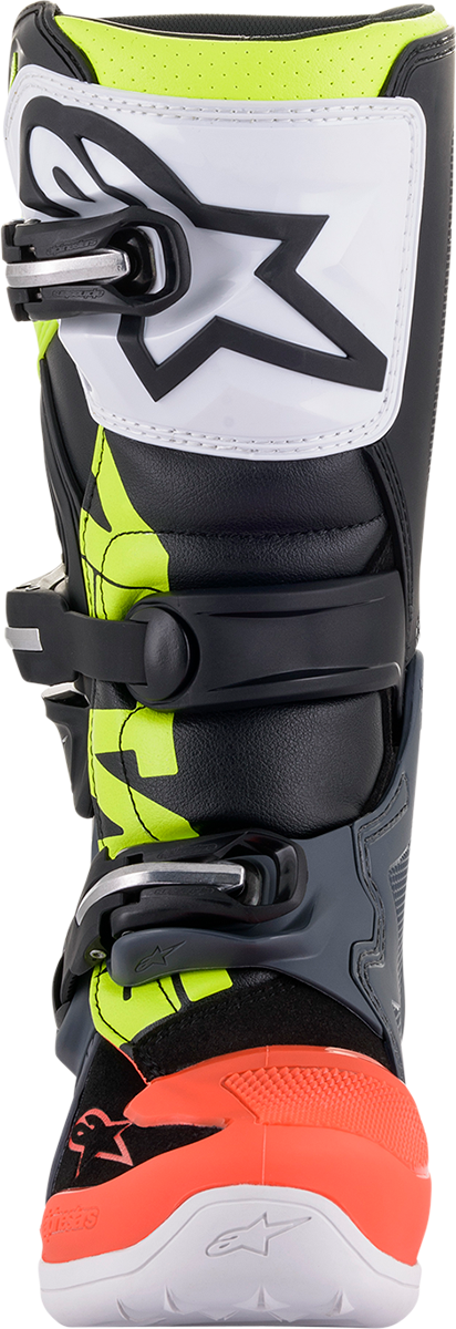 ALPINESTARS Tech 7S Boots - Black/Gray/Red/White/Yellow - US 2 2015017-9058-2