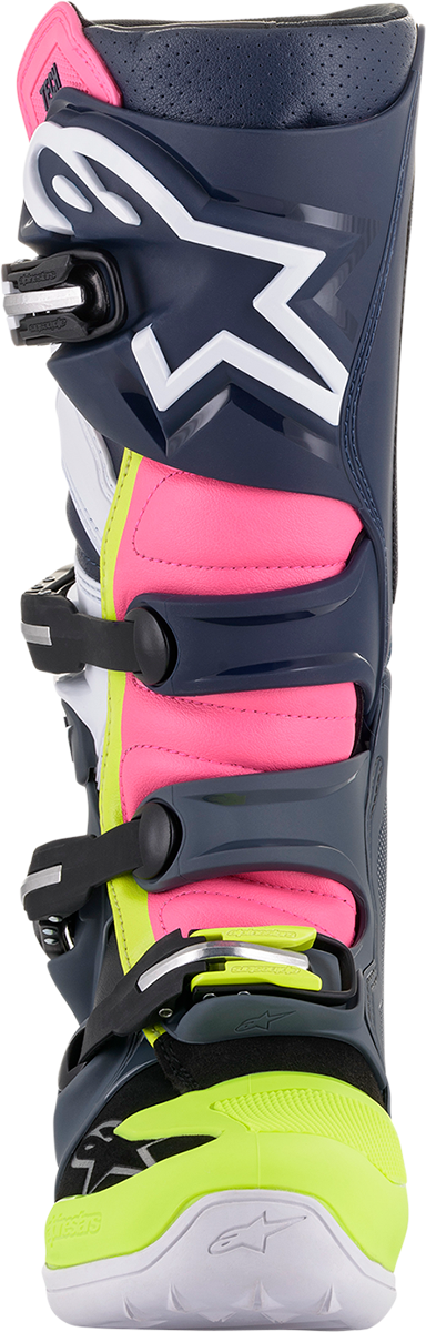 ALPINESTARS Tech 7 Boots - Black/Pink/White/Yellow - US 7 2012014-9076-7